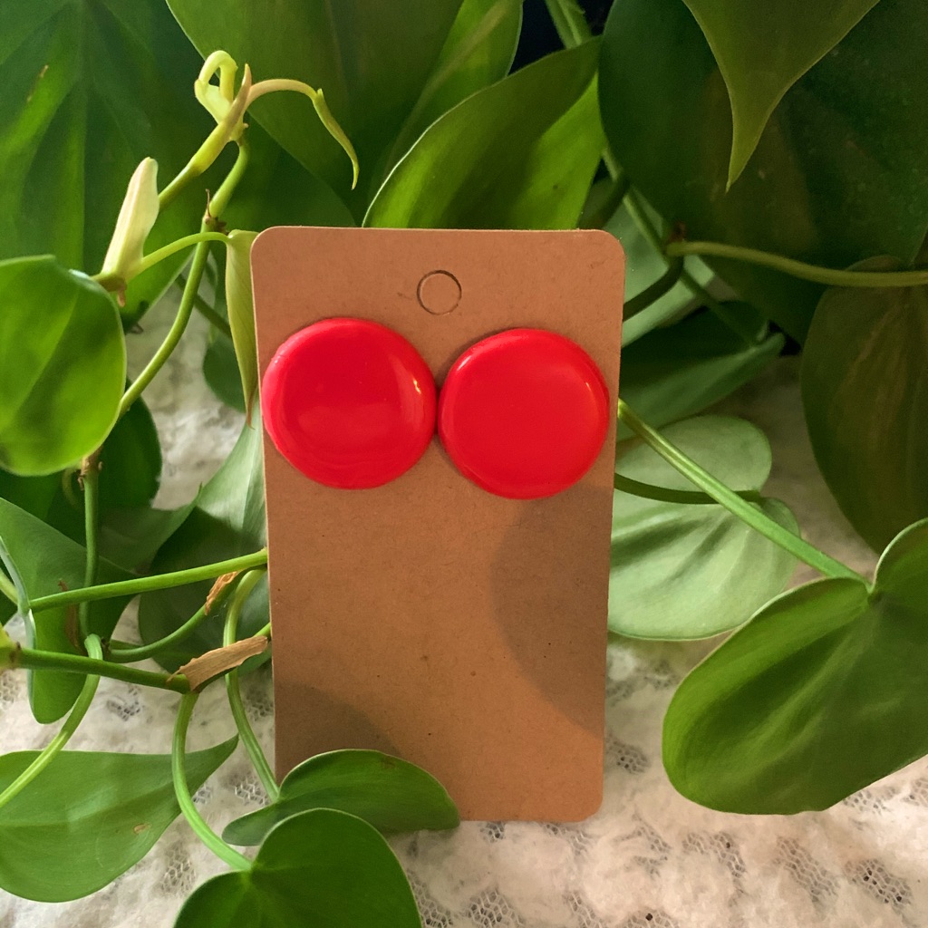 Boho Button Earrings